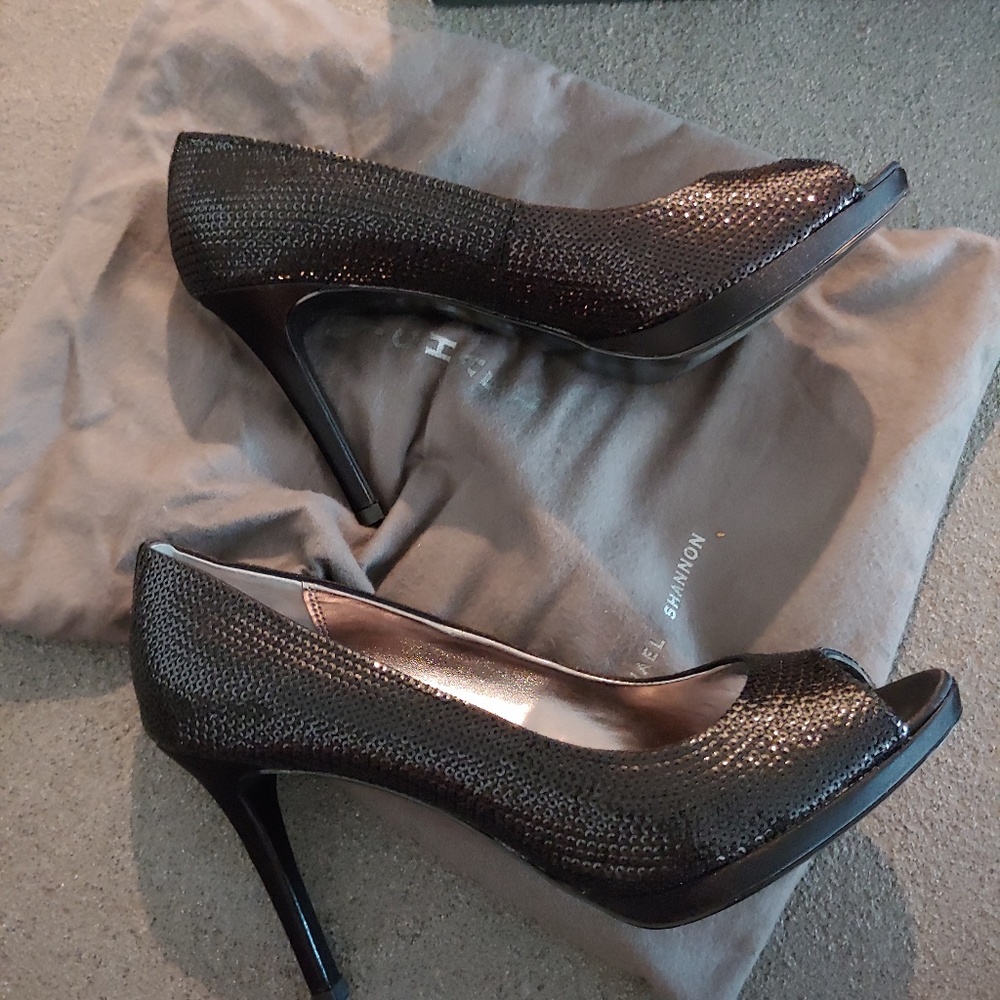 Michael Shannon peep toe pumps